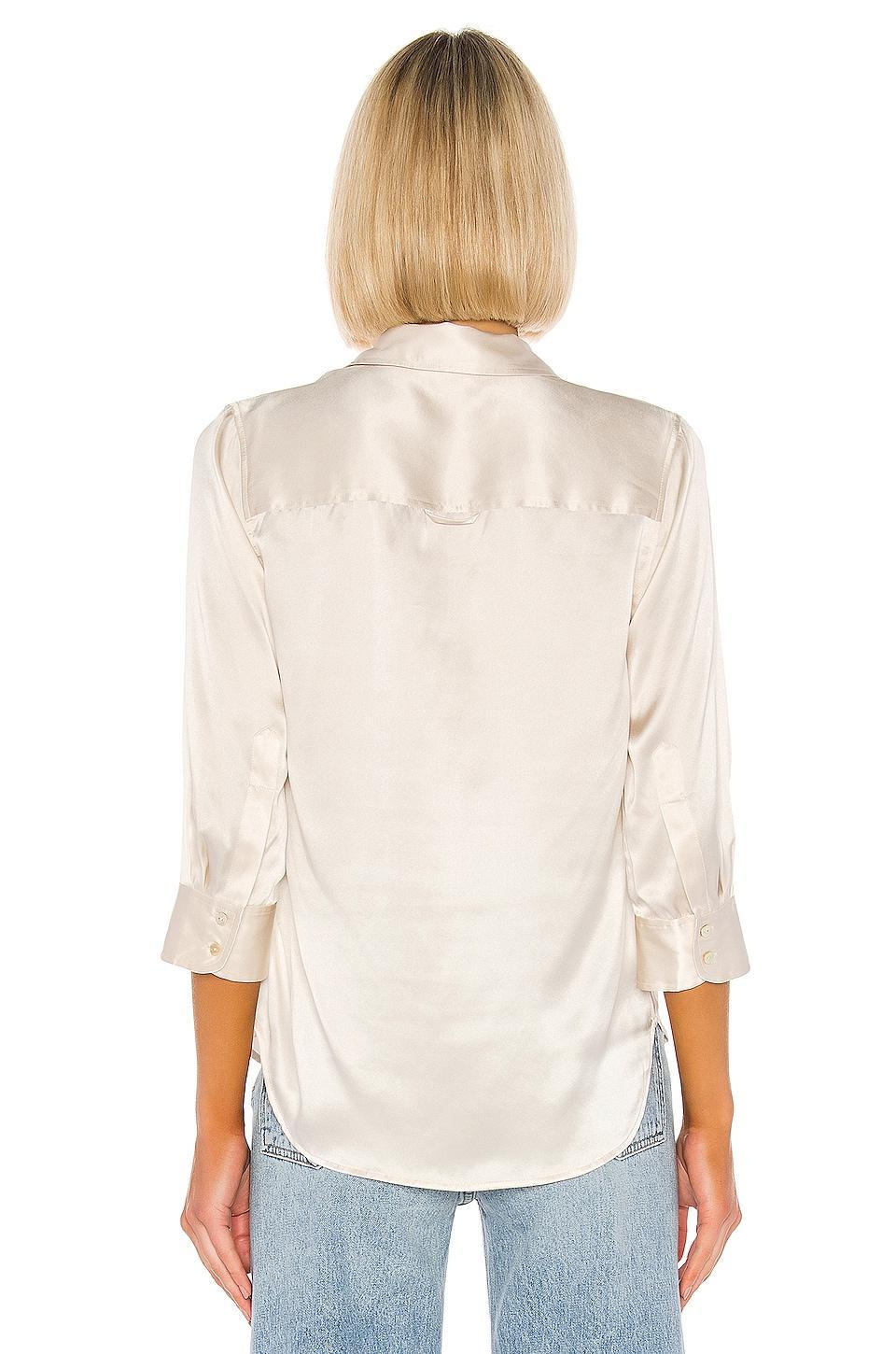 LAgence Dani Silk Charmeuse Blouse Product Image