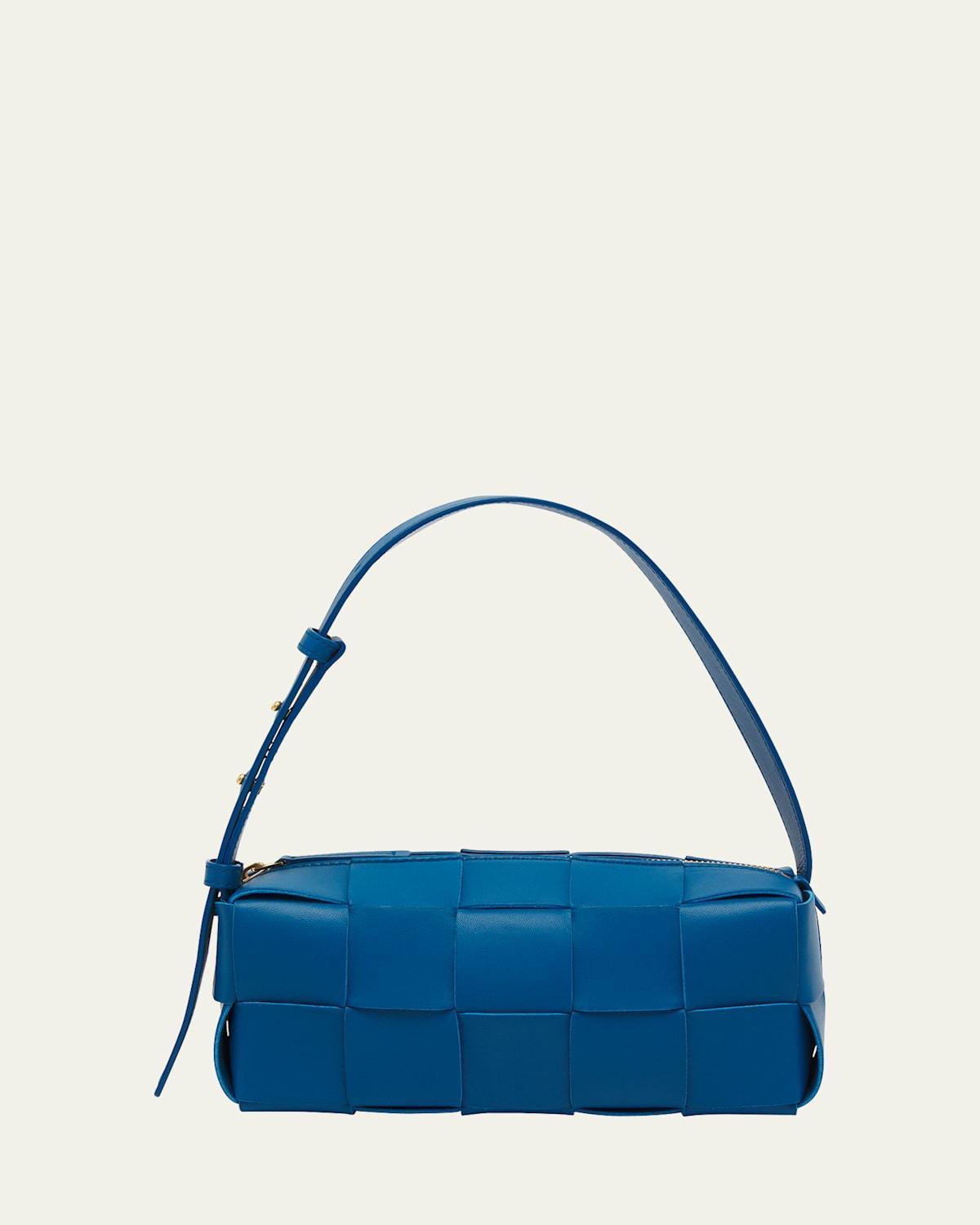 Womens Small Brick Cassette Leather Shoulder Bag Product Image
