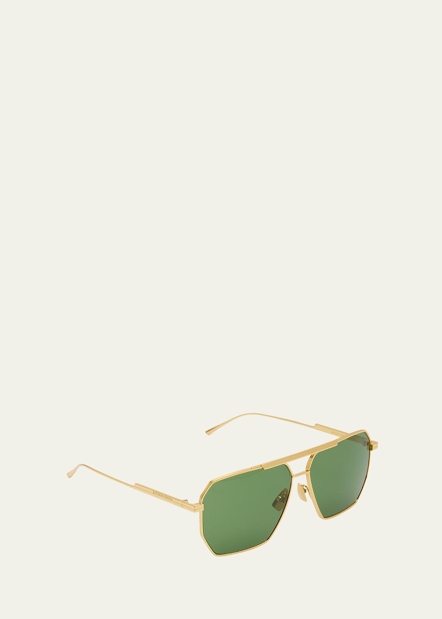 Womens 60MM Trapezoid Sunglasses Product Image