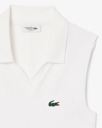 Women's Sleeveless Stretch Knit Tennis Polo Product Image