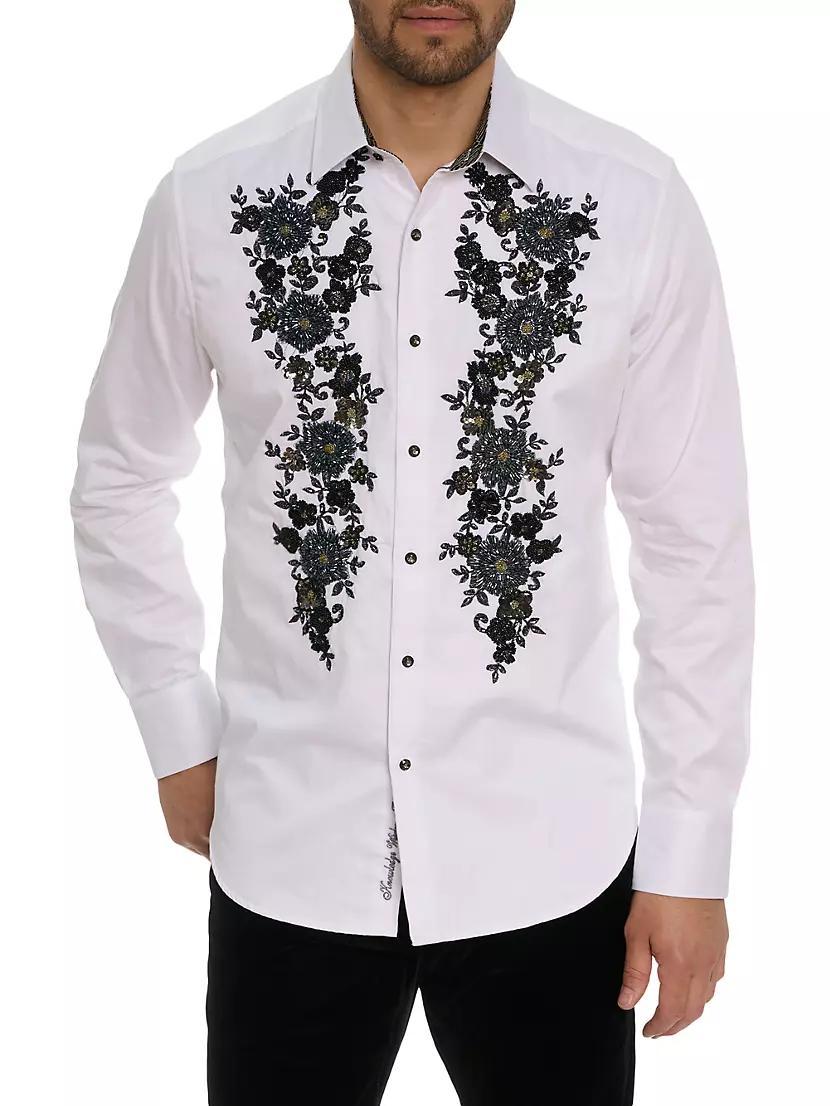 Deco Dave Beaded Floral Shirt Product Image