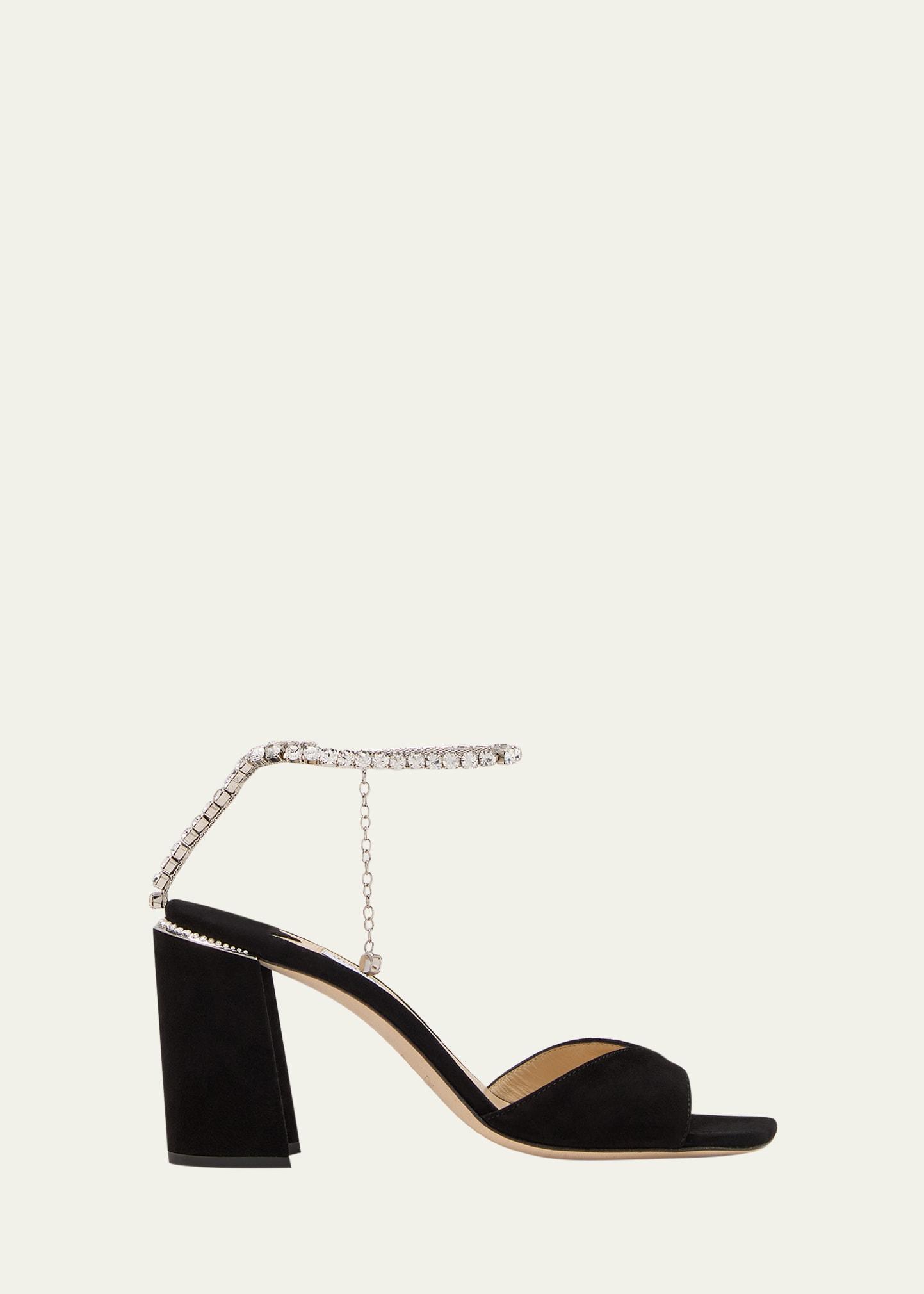 Jimmy Choo Womens Saeda 85 Embellished Ankle Strap High Heel Sandals Product Image