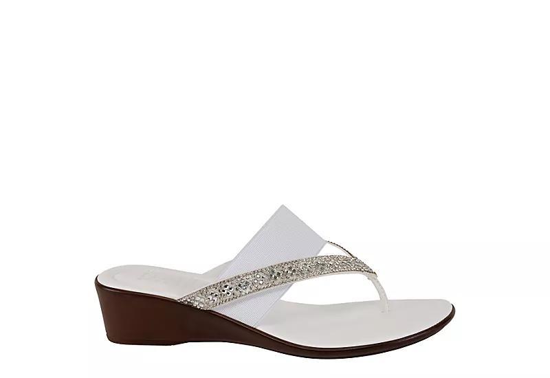 Italian Shoemakers Deleiza Women's Sandals, Size: 6, White Product Image