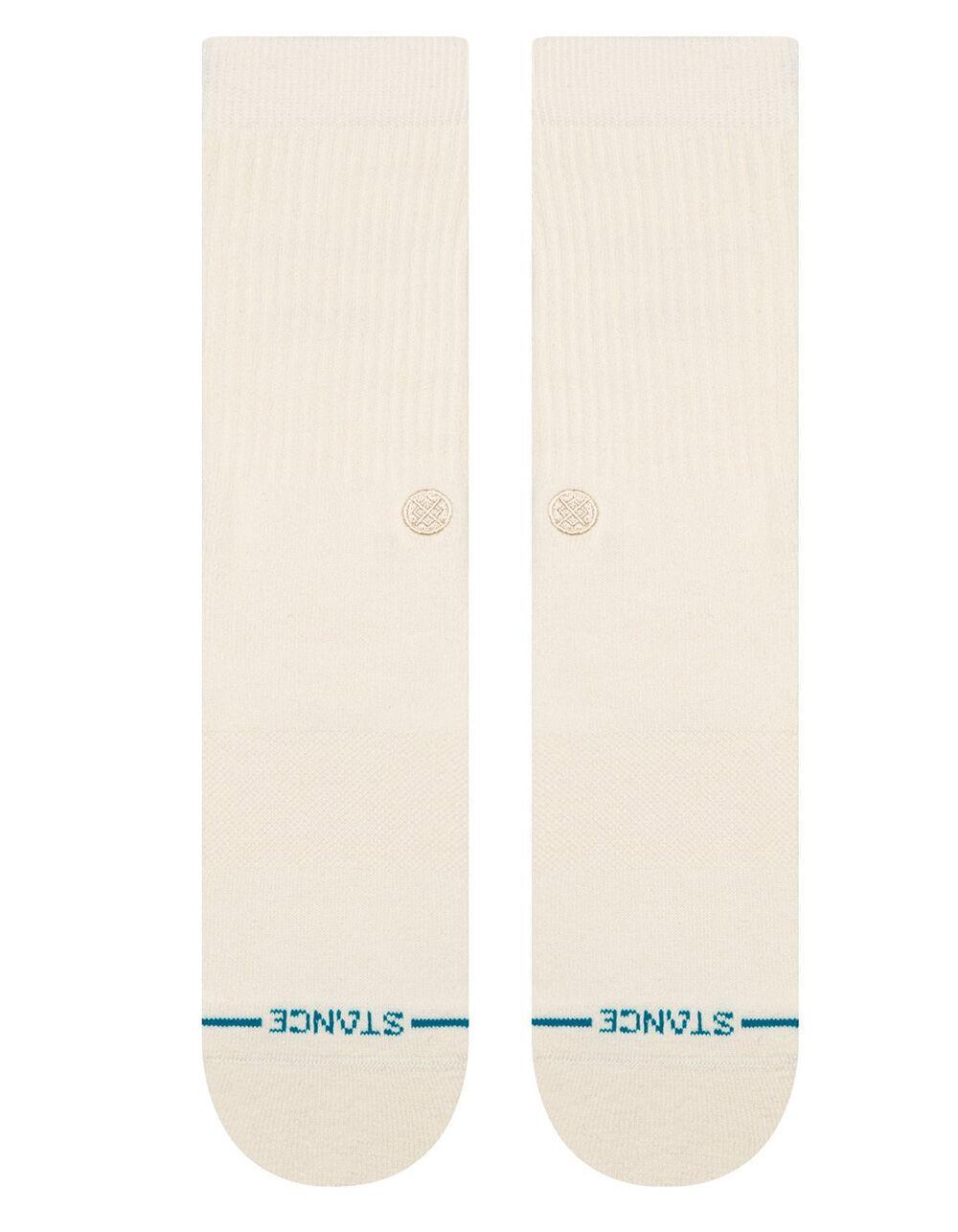STANCE Icon Organic Mens Crew Socks - NATURAL Product Image