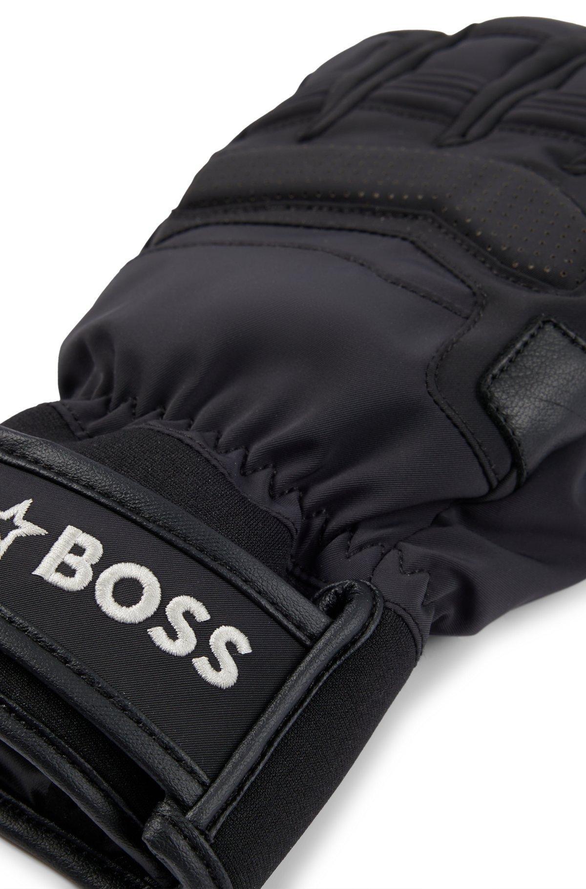 BOSS x Perfect Moment mixed-material ski gloves with leather Product Image