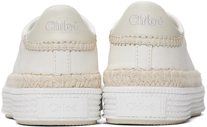 CHLOÉ White Telma Sneakers Product Image