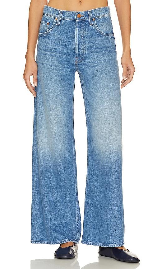 MOTHER The Mid Rise Double Dip Nerdy In Blue Product Image