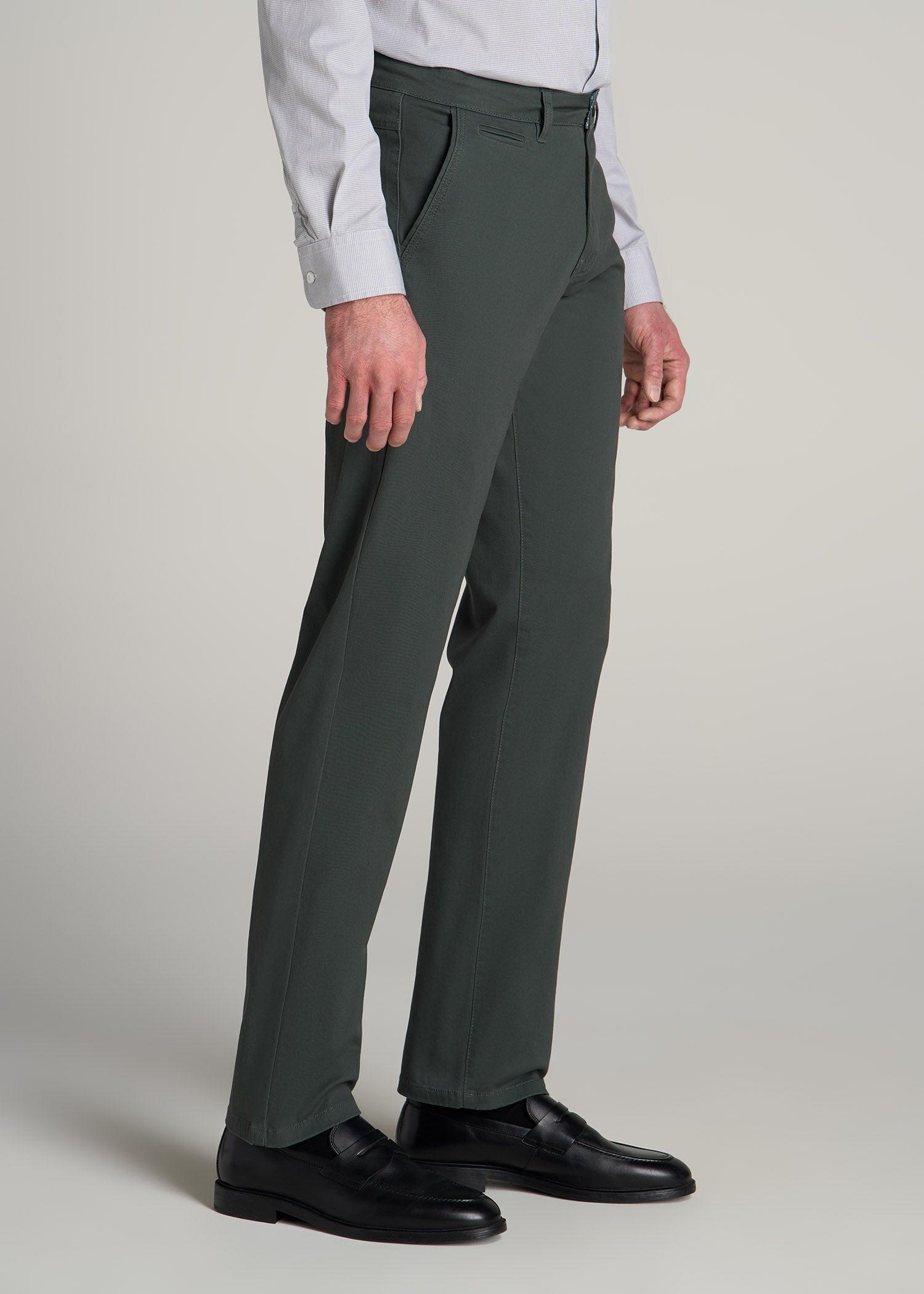 J1 STRAIGHT Leg Chinos in Soft Green - Pants for Tall Men Product Image