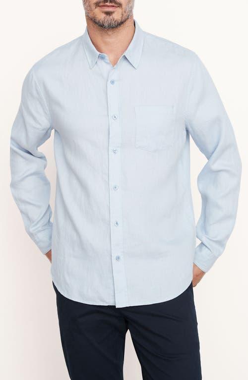 Vince Solid Linen Button Down Shirt Product Image