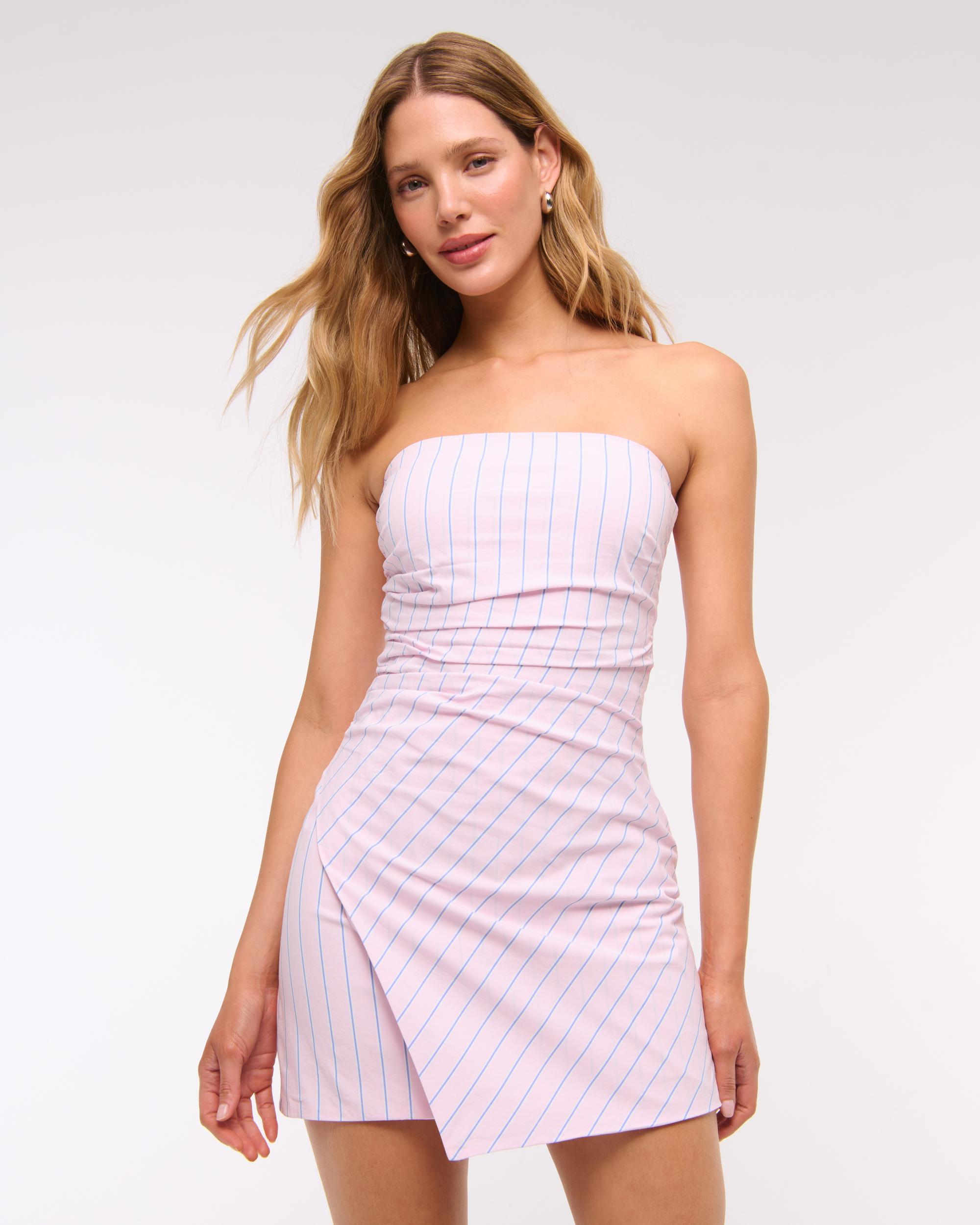 Strapless Asymmetrical Mini Dress Product Image