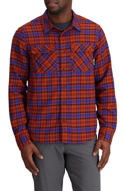 Outdoor Research Performance Stretch Solid Feedback Flannel Twill Long Sleeve Woven Shirt Product Image