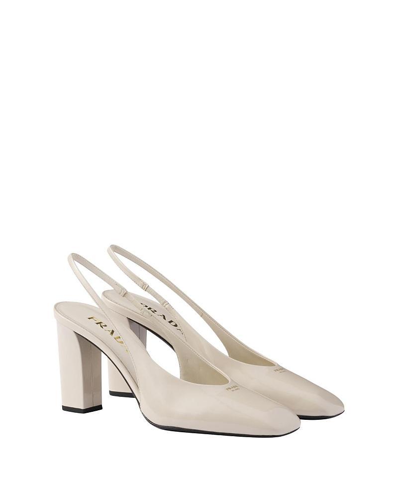 Womens Patent Leather Slingback Pumps Product Image