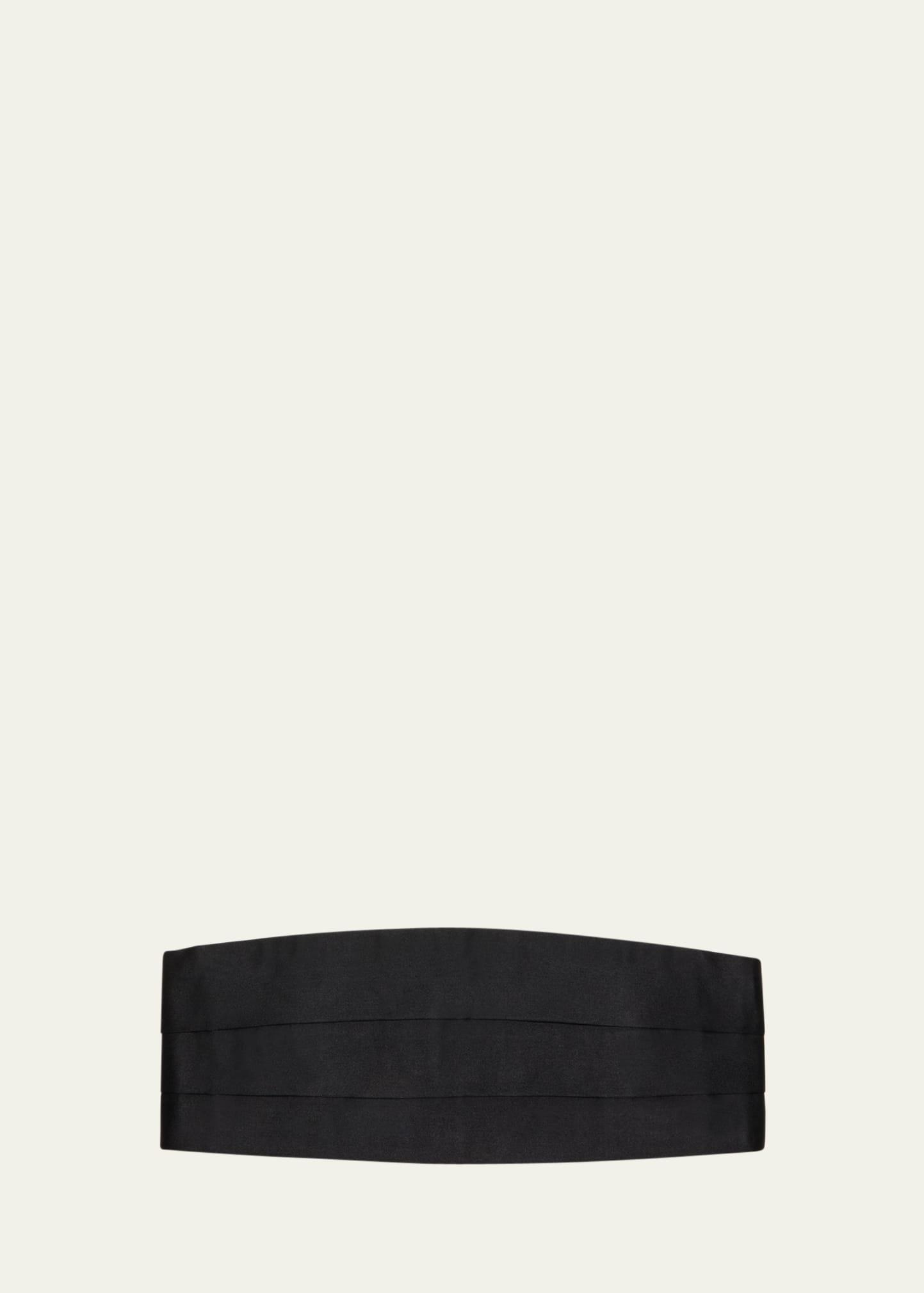 Mens Satin Pleated Cummerbund Product Image