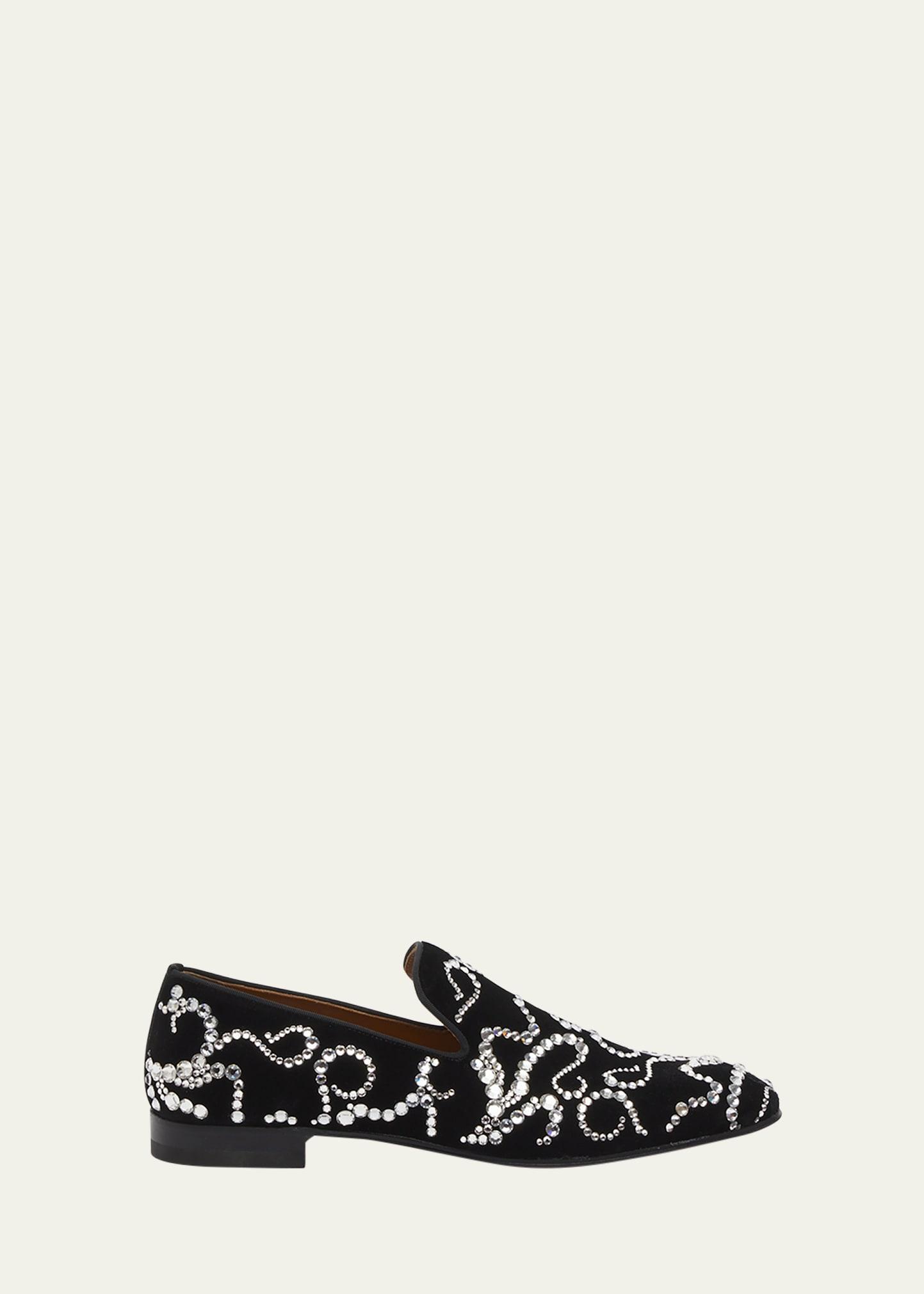 Mens Simon Crisscross Suede Loafers Product Image