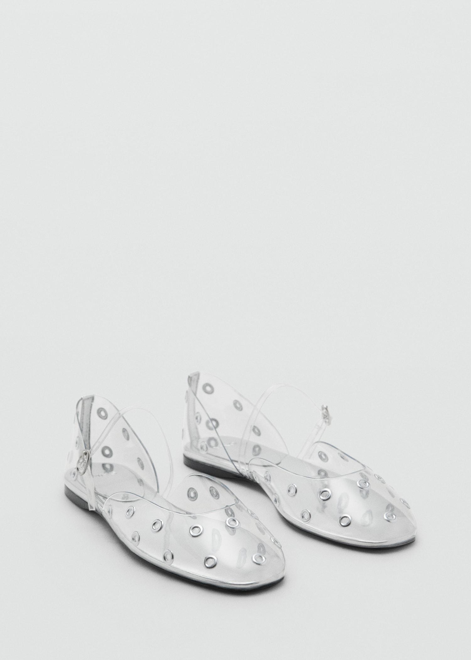 Vinyl shoes with eyelets - Women | MANGO USA Product Image