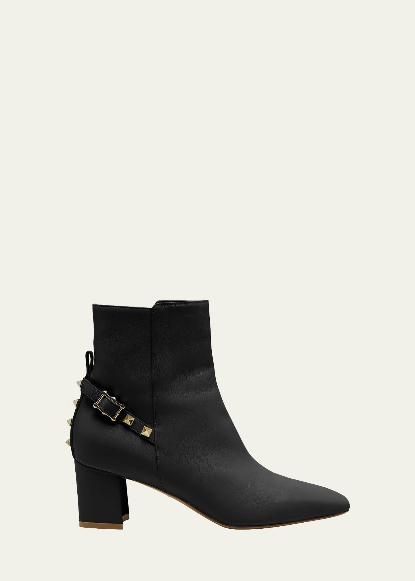 Womens Rockstud Nappa Ankle Boots Product Image