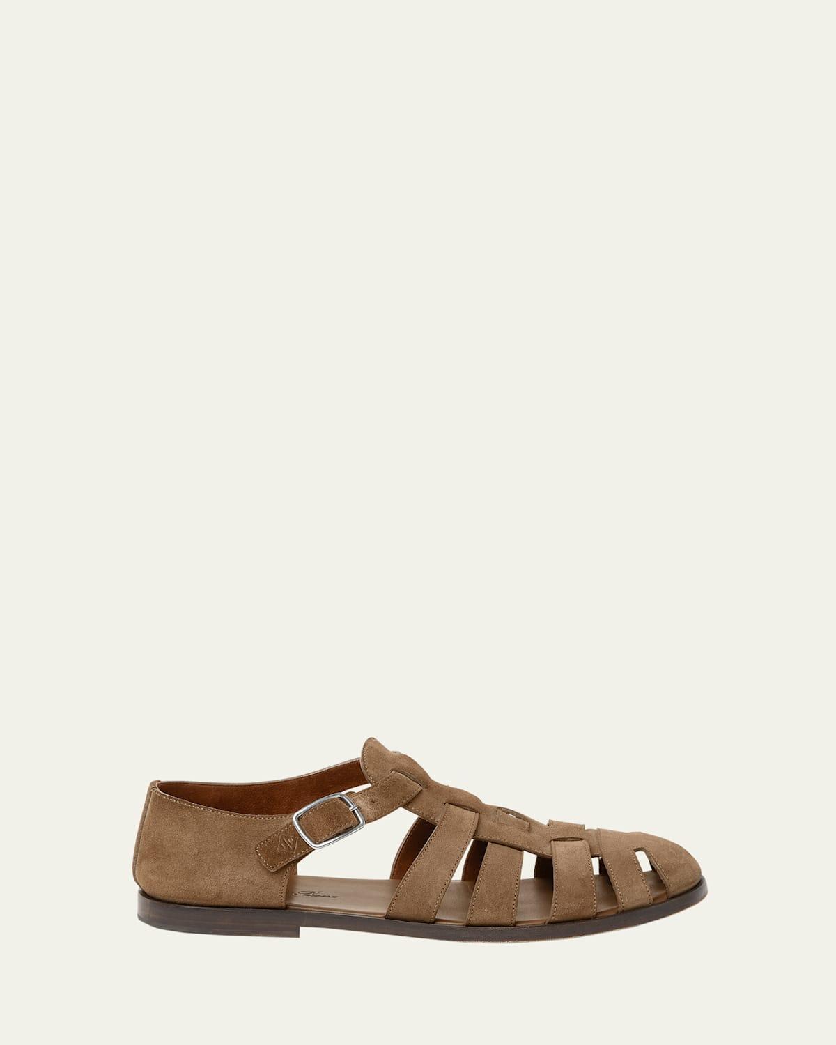 Mens Maxime Walk Suede Fisherman Sandals Product Image