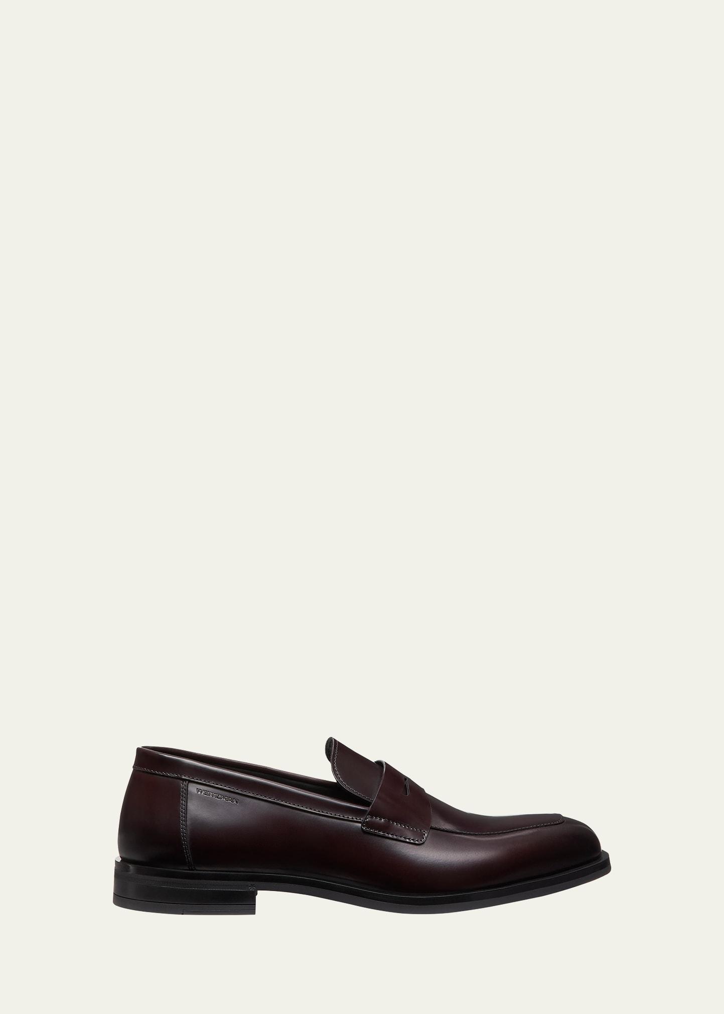 Mens Club Burnished Leather Penny Loafers Product Image