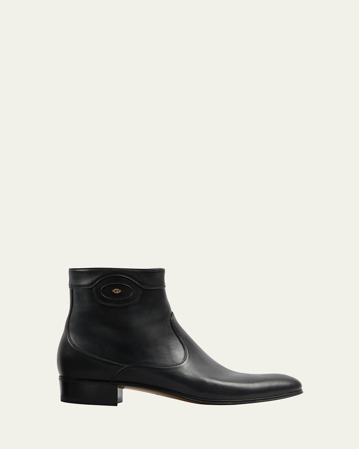 Mens Adel GG Leather Ankle Boots Product Image