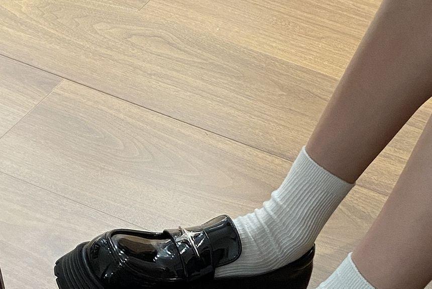 Star Accent Platform Loafers Product Image