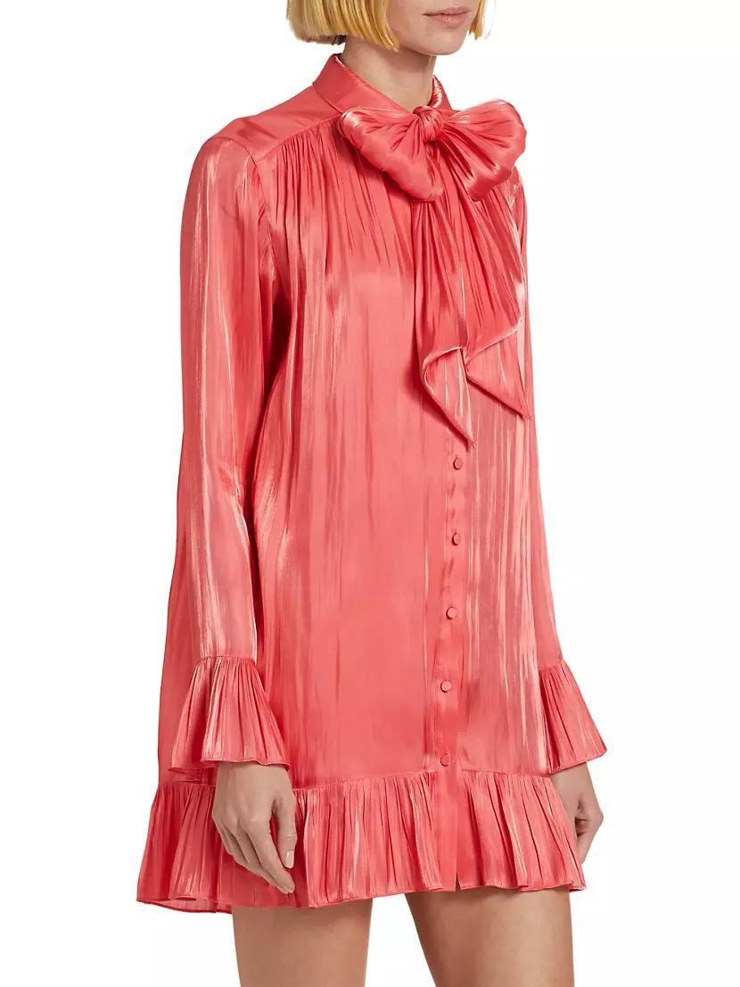 Iva Satin Shirtdress Product Image