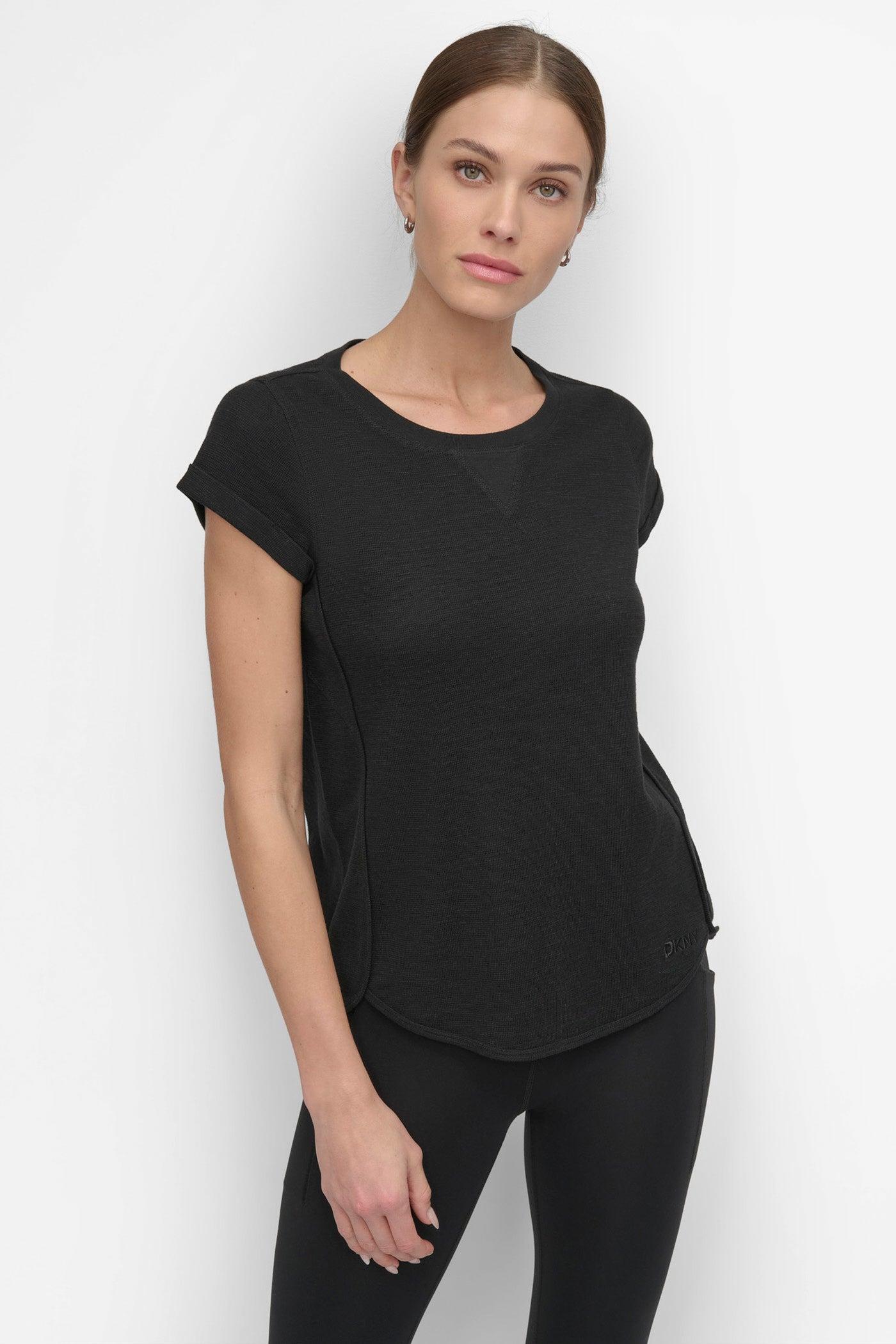 SLUB WAFFLE-KNIT TEE Product Image