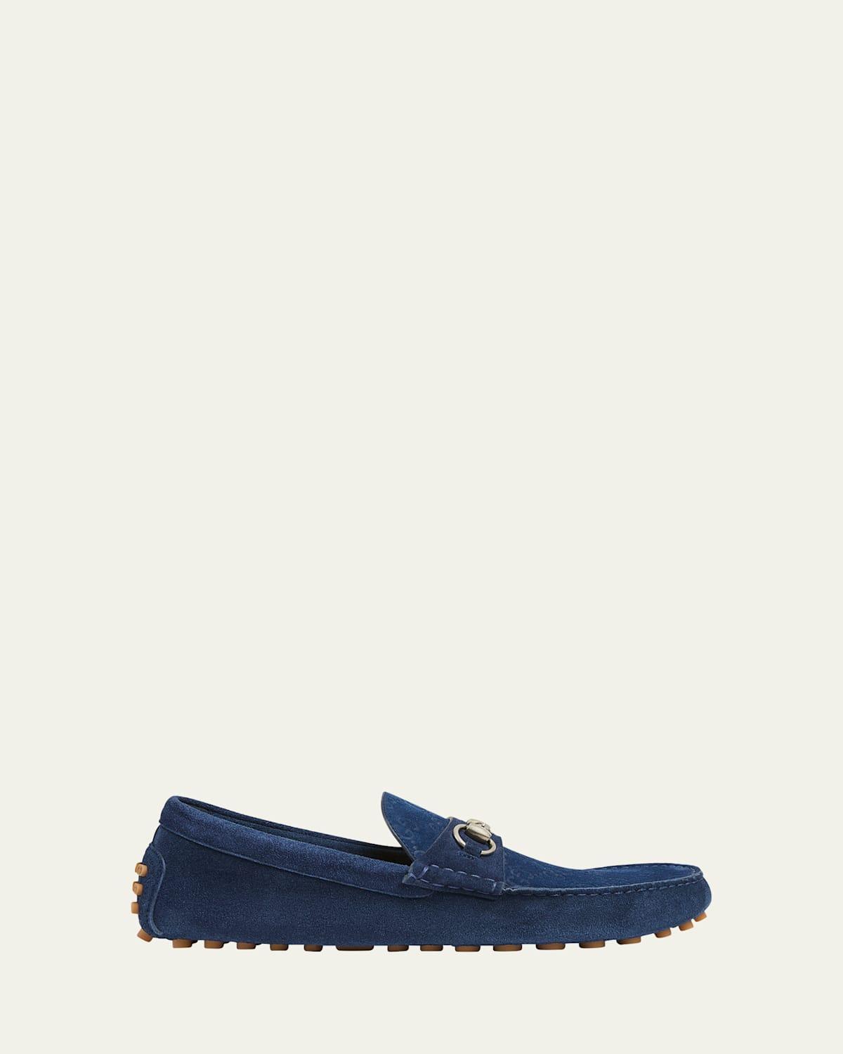 Mens Byorn Guccisima Suede Bit Loafers Product Image