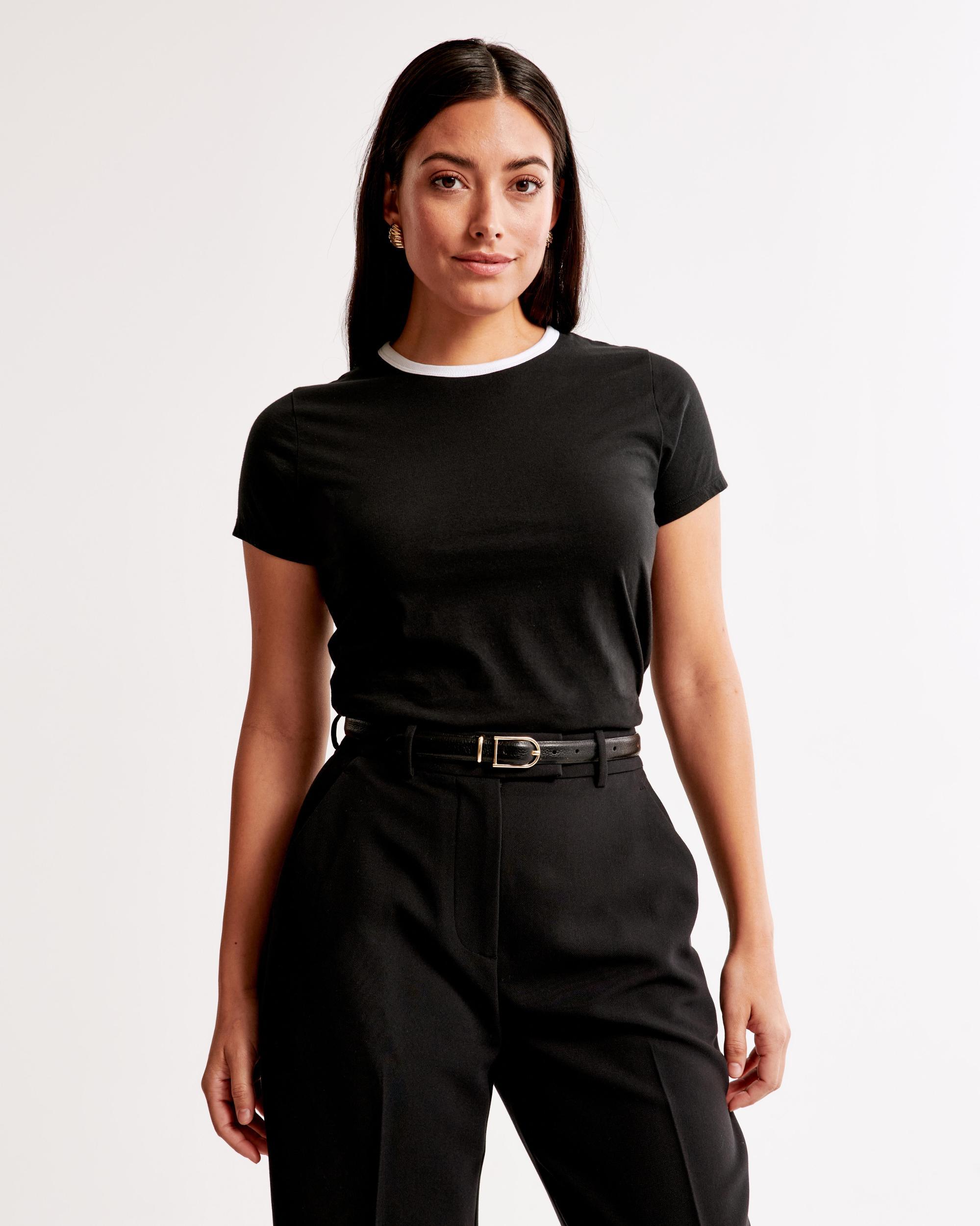 Essential Polished Body-Skimming Tee Product Image