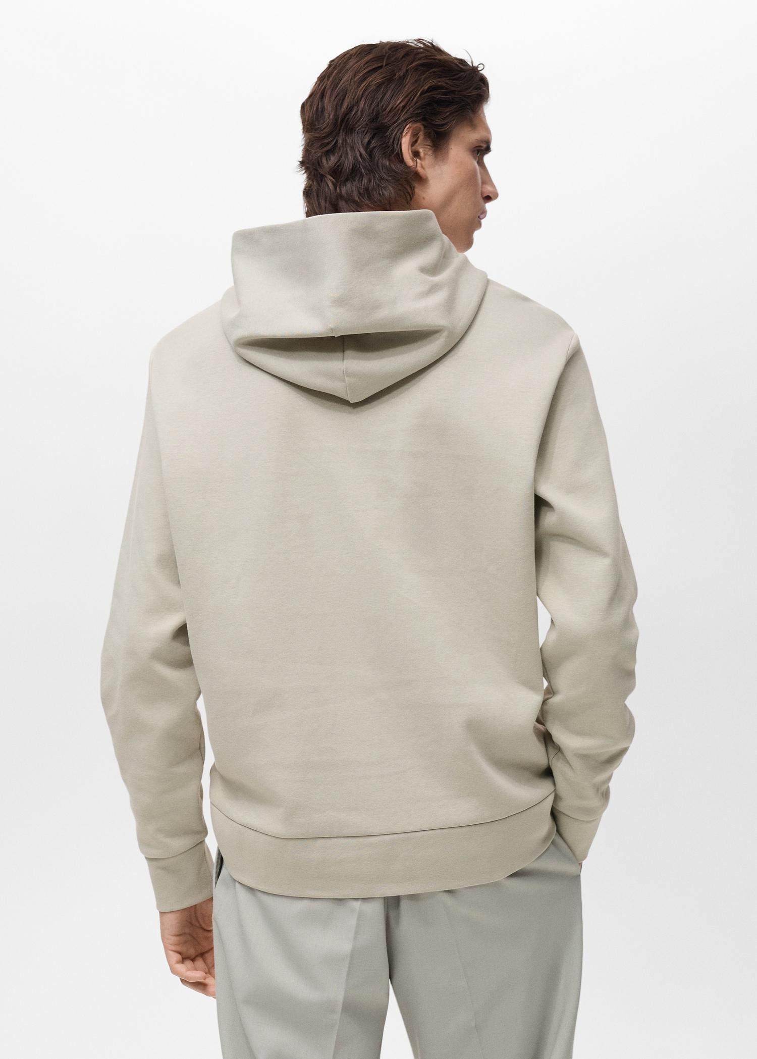 Regular-fit cotton hoodie - Men | MANGO USA Product Image