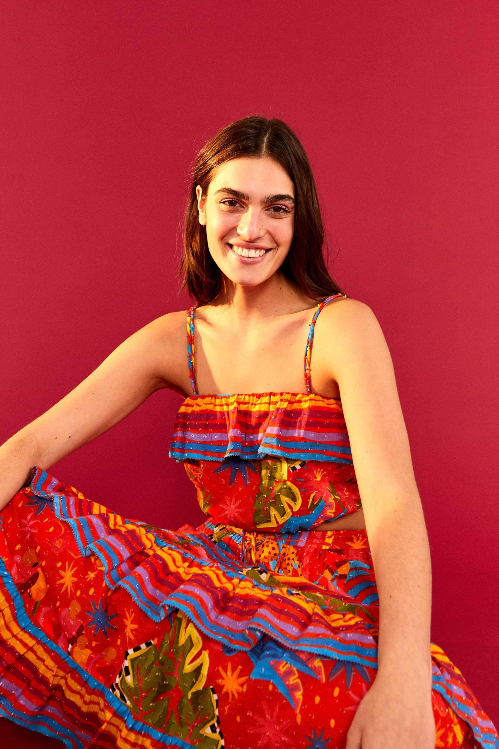Red Magic Crop Top, MAGIC FOREST / XS Product Image