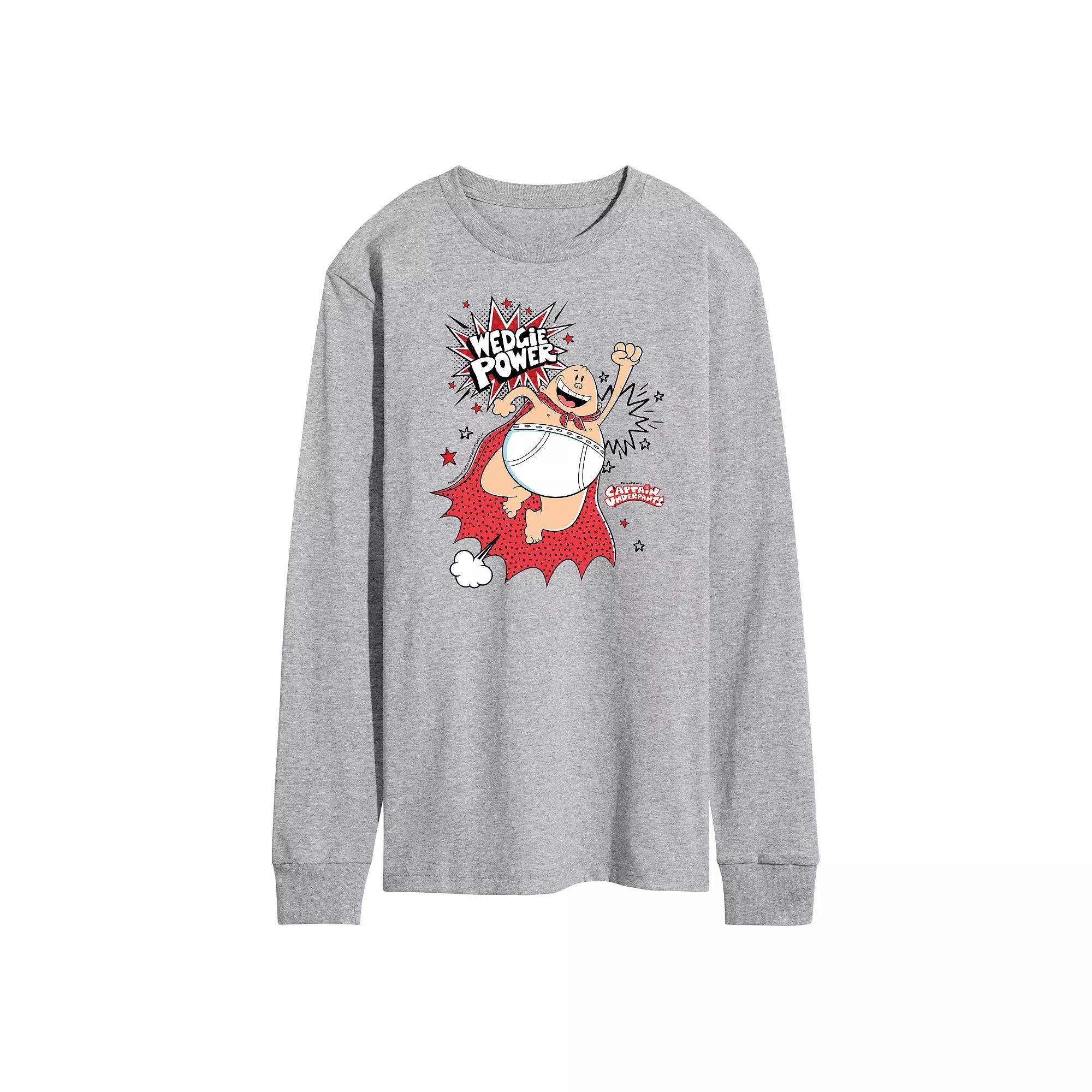 Mens Captain Underpants Wedgie Power Long Sleeve Graphic Tee Product Image