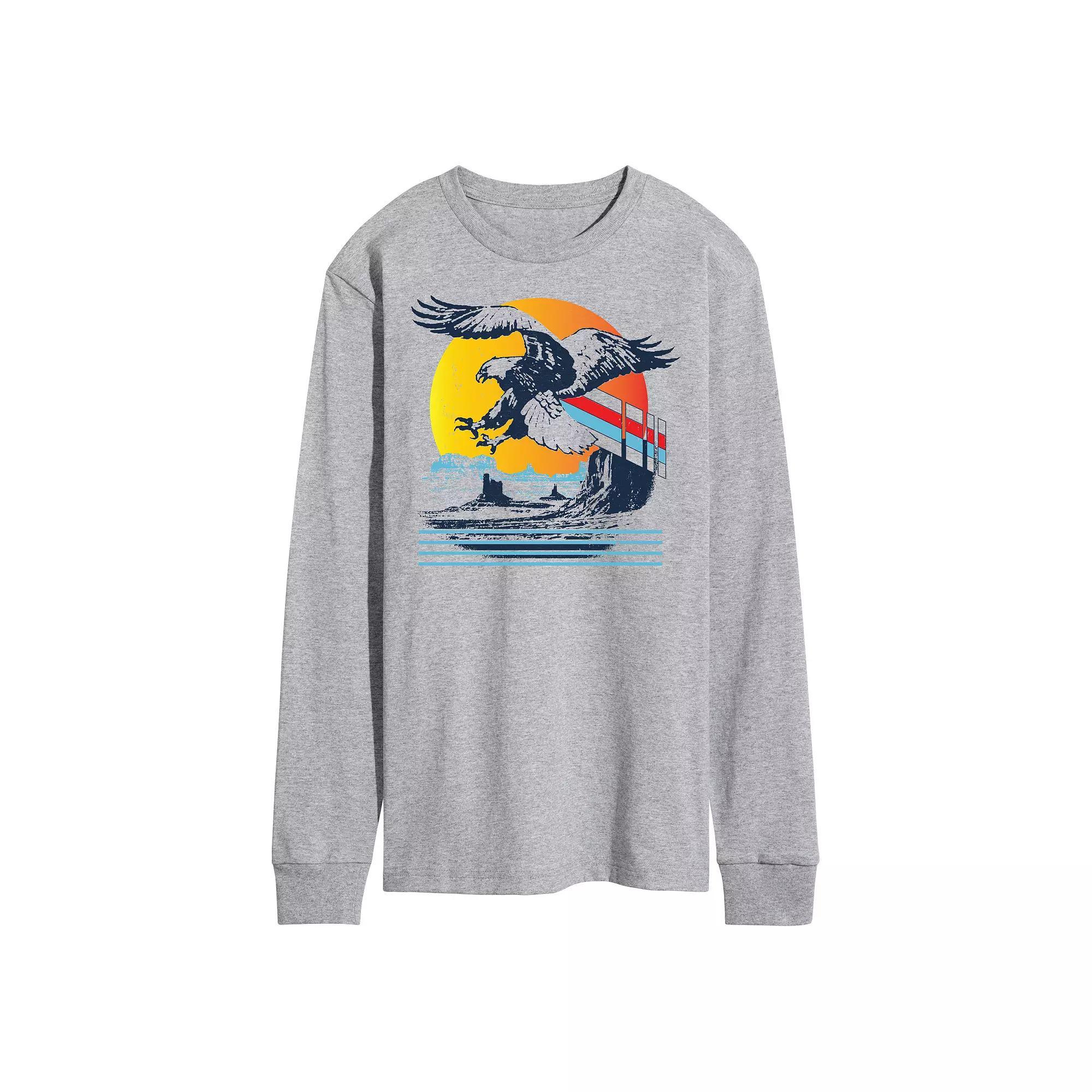 Men's Desert Eagle Long Sleeve Tee, Size: Large, Gray Product Image
