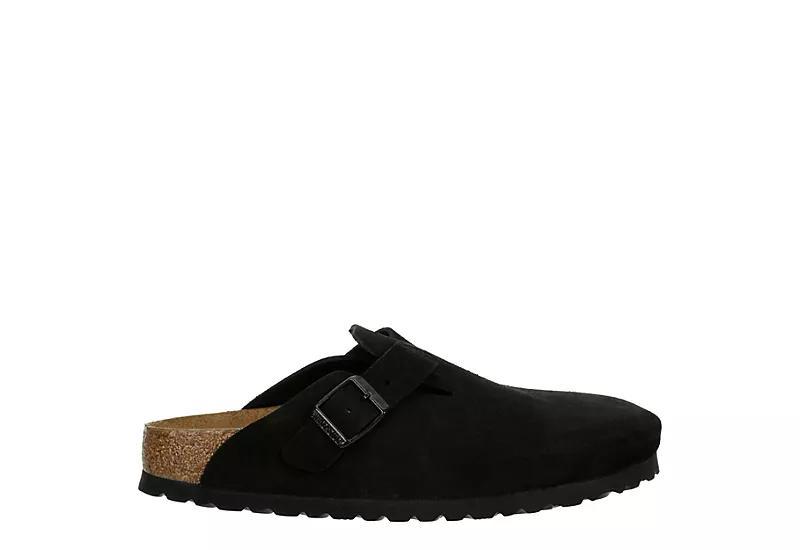 Birkenstock Mens Boston Suede Slide-On Soft Footbed Clogs Product Image
