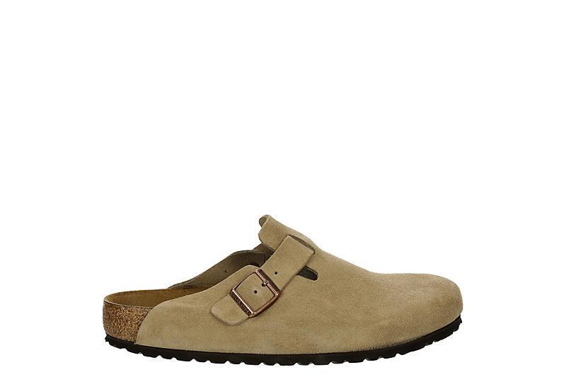 Birkenstock Mens Boston Suede Slide-On Soft Footbed Clogs Product Image