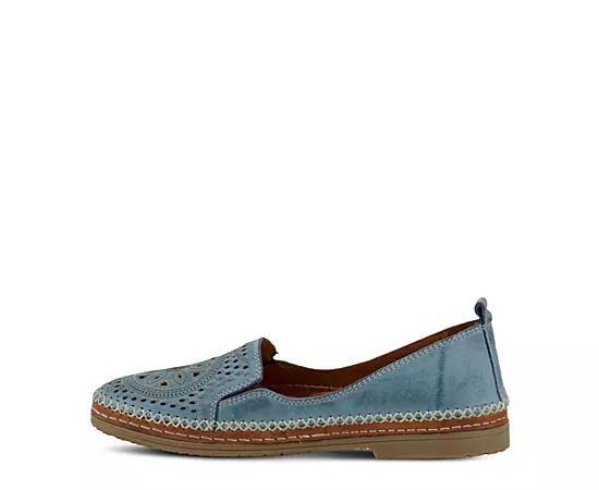 Spring Step Ingrid Women's Leather Loafers, Size: 36, Blue Product Image