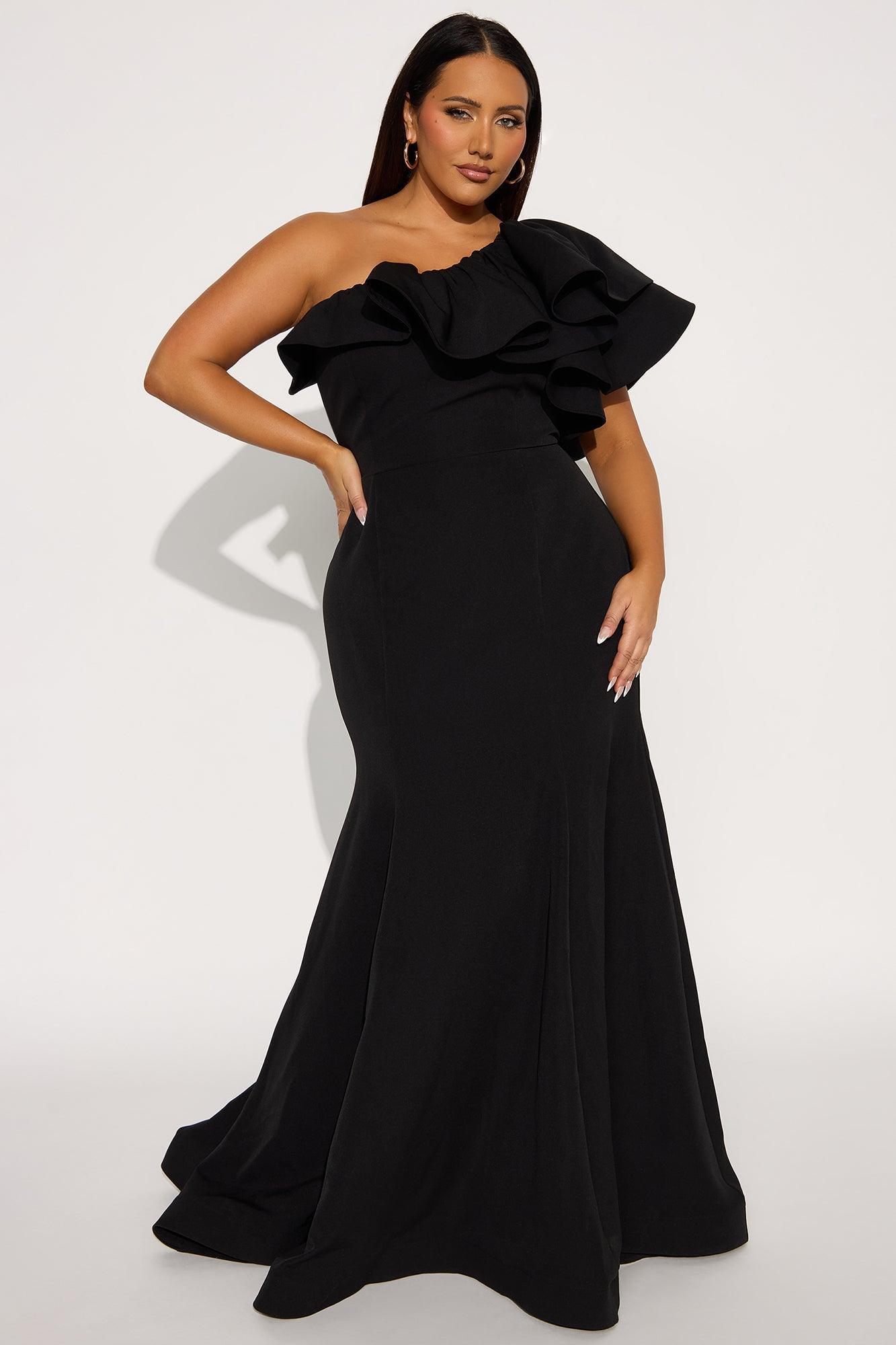 Guiselle Mermaid Maxi Gown - Black Product Image