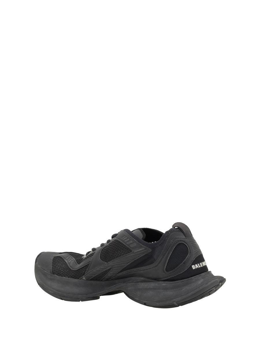 BALENCIAGA Black Mesh And Rubber Circuit Sneakers Product Image