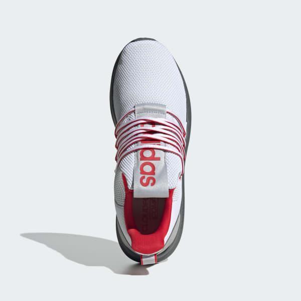 adidas Lite Racer Adapt 7.0 Men's Running Shoes, White Black Product Image