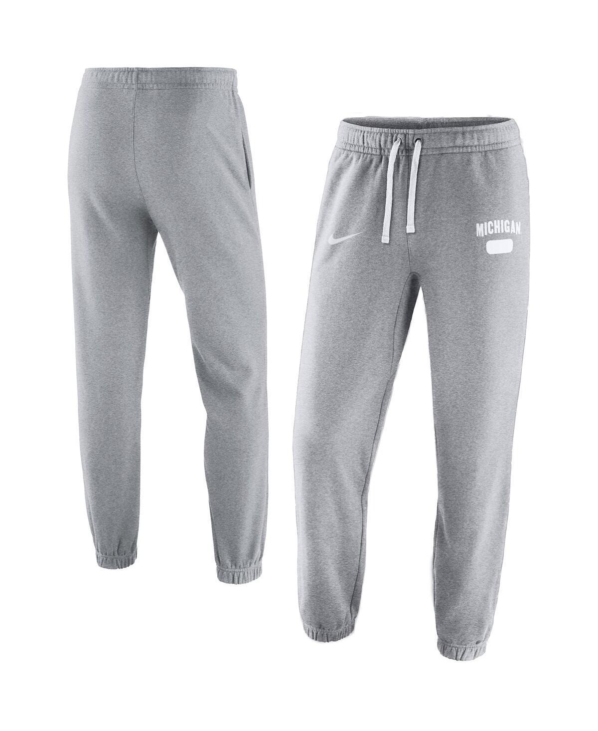 Mens Nike Heathered Gray Michigan Wolverines Saturday Fleece Pants Product Image