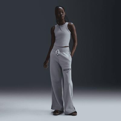 Women's Nike Sportswear Phoenix Fleece High-Waisted Wide-Leg Logo Pants Product Image