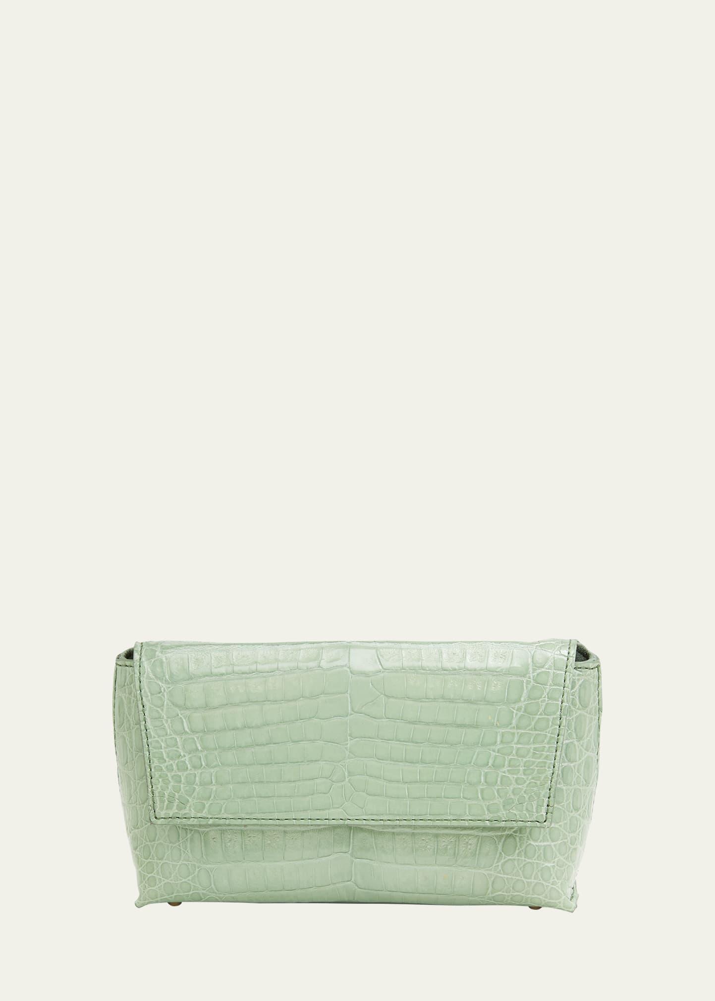 Womens Malala Crocodile Clutch Product Image