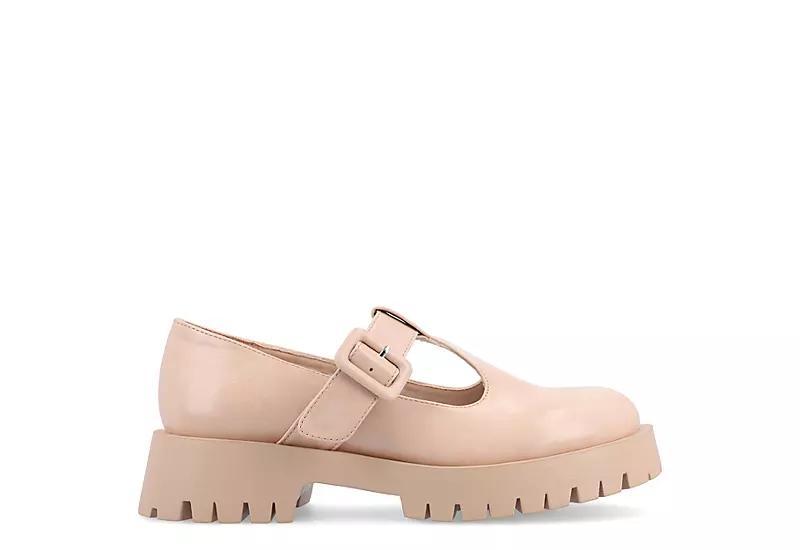 Journee Suvi Tru Comfort Foam Womens Mary Jane Flats Ivory Product Image