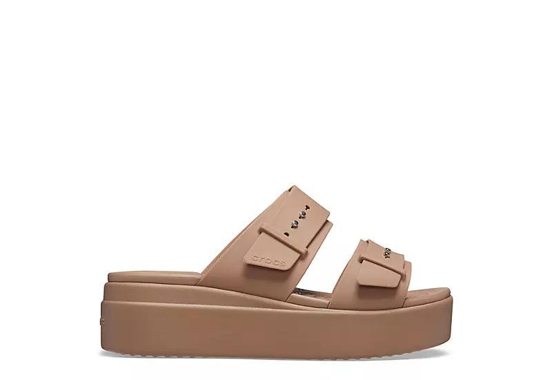 Crocs Brooklyn Women's Wedge Sandals, Size: 11, Black Product Image
