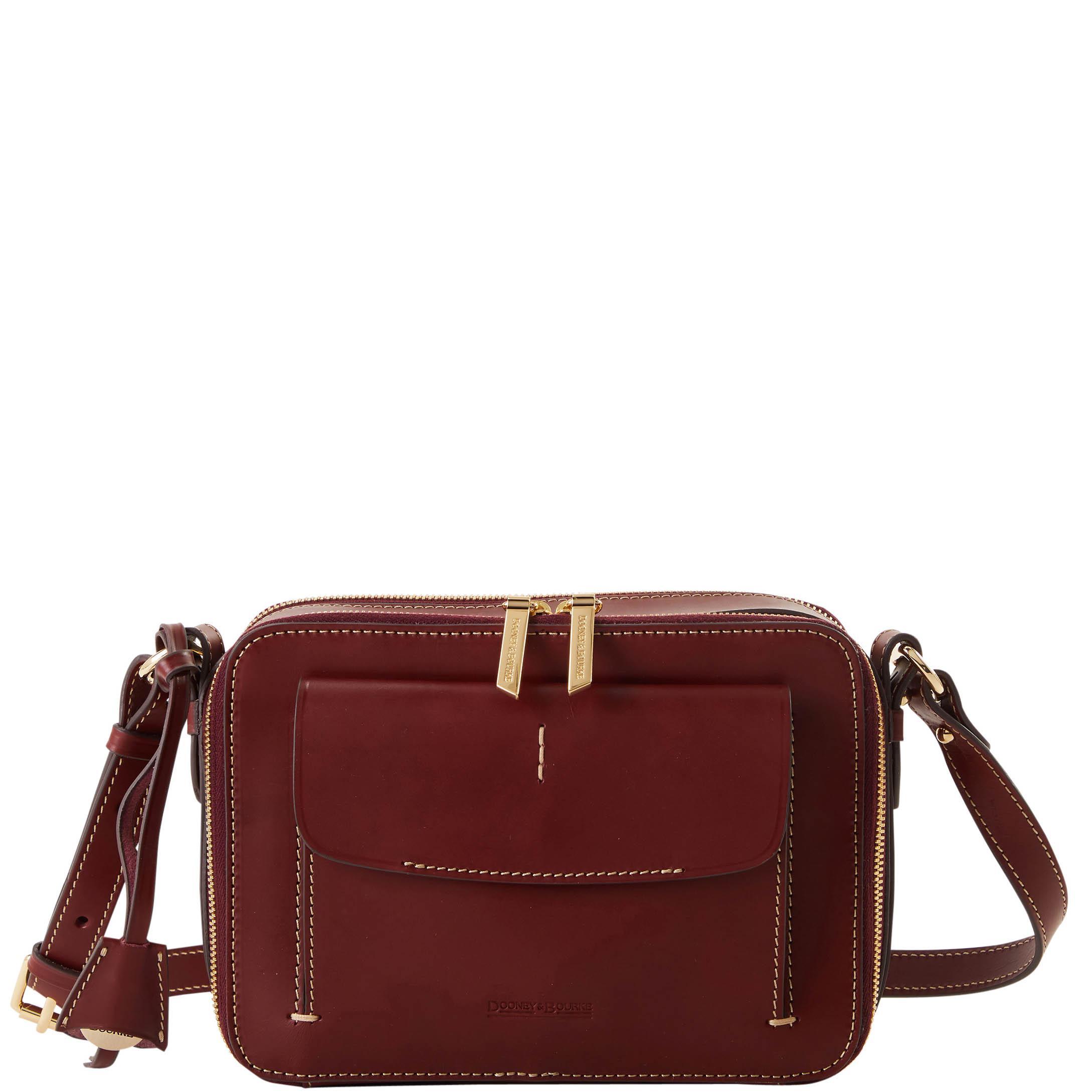 Dooney & Bourke Womens Alto Marla Leather Crossbody Bag in Burgundy Product Image