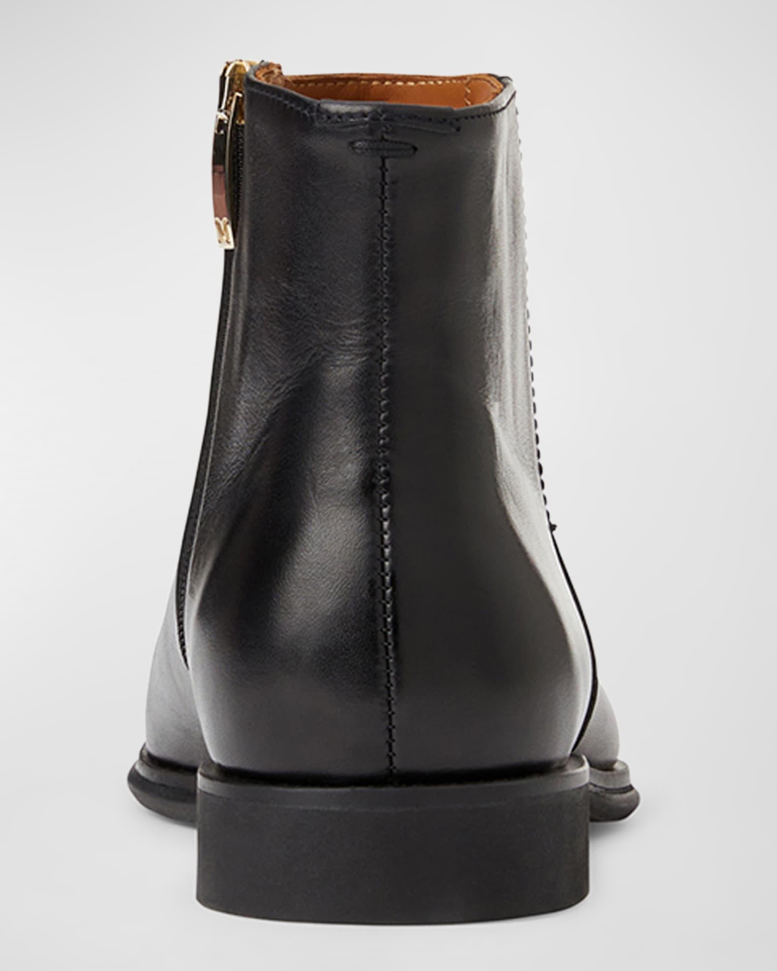 Men's Raging Leather Zip Ankle Boots Product Image
