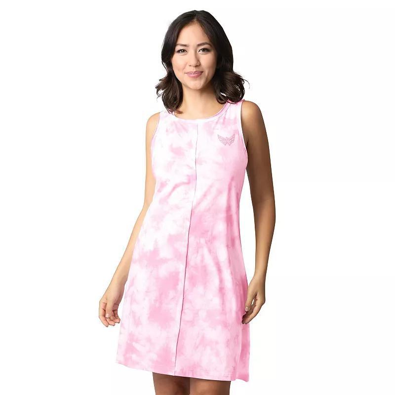 Women's Margaritaville  Pink Washington Capitals Clouds Tie-Dye Dress, Size: XL Product Image