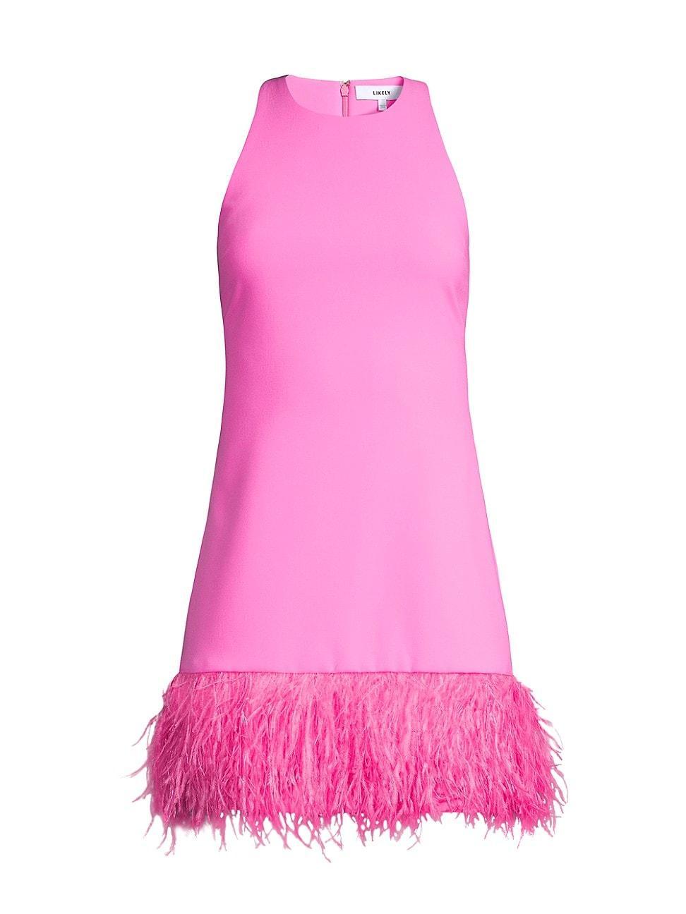 Womens Cami Feather-Hem Minidress Product Image