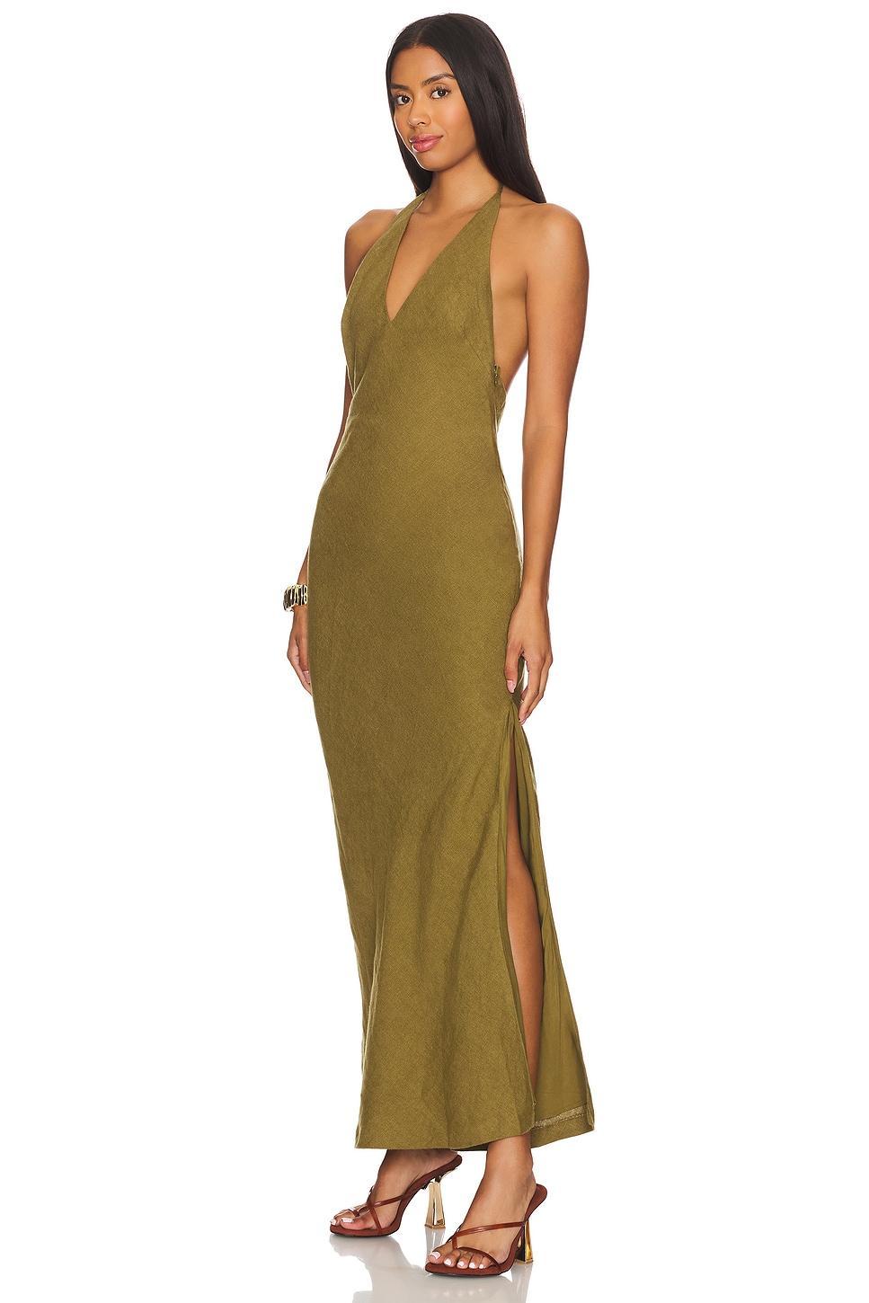 Linen Bias Halter Dress St. Agni Product Image