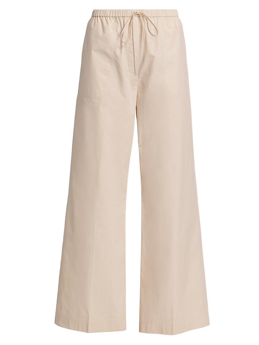 Womens Cotton Drawstring Pants Product Image