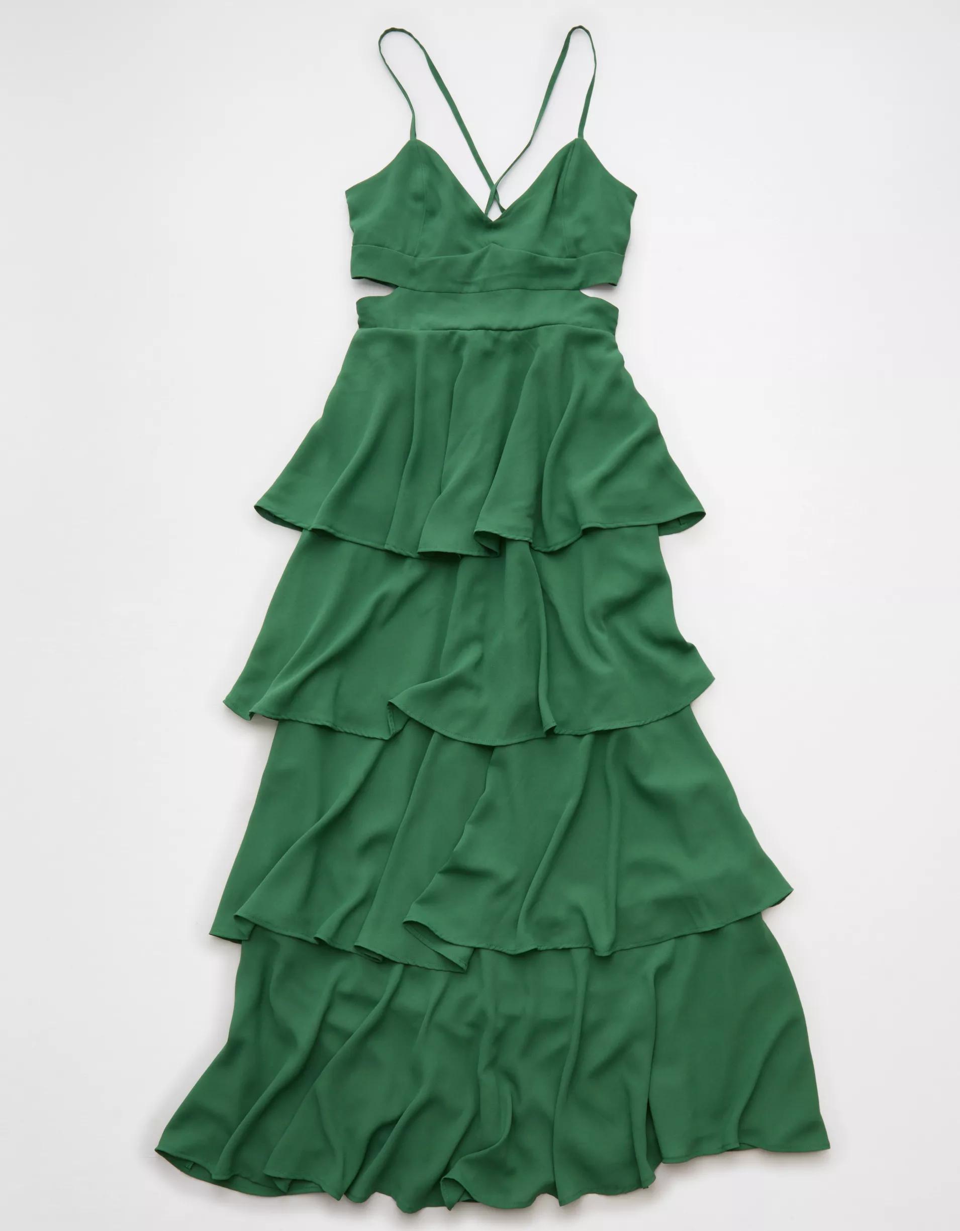 AE Cut-Out Tiered Maxi Dress Women's Product Image